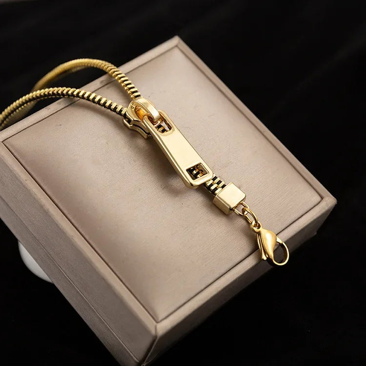ZipGlam™ – Adjustable Necklace & Bracelet Duo