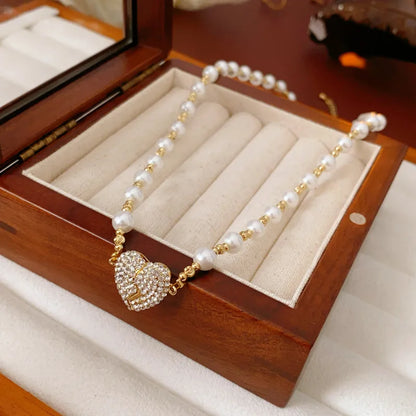 MagniHeart™ Pearl Necklace 💫 — Elegant, Romantic & Unique