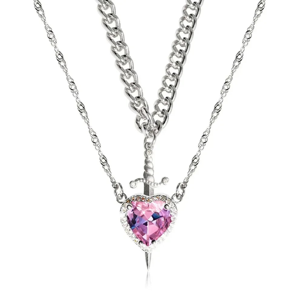 LoveGuard™ Heart Sword Necklace 💘🛡️