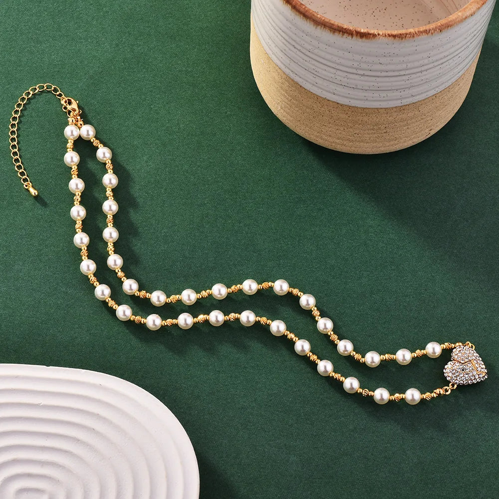 MagniHeart™ Pearl Necklace 💫 — Elegant, Romantic & Unique